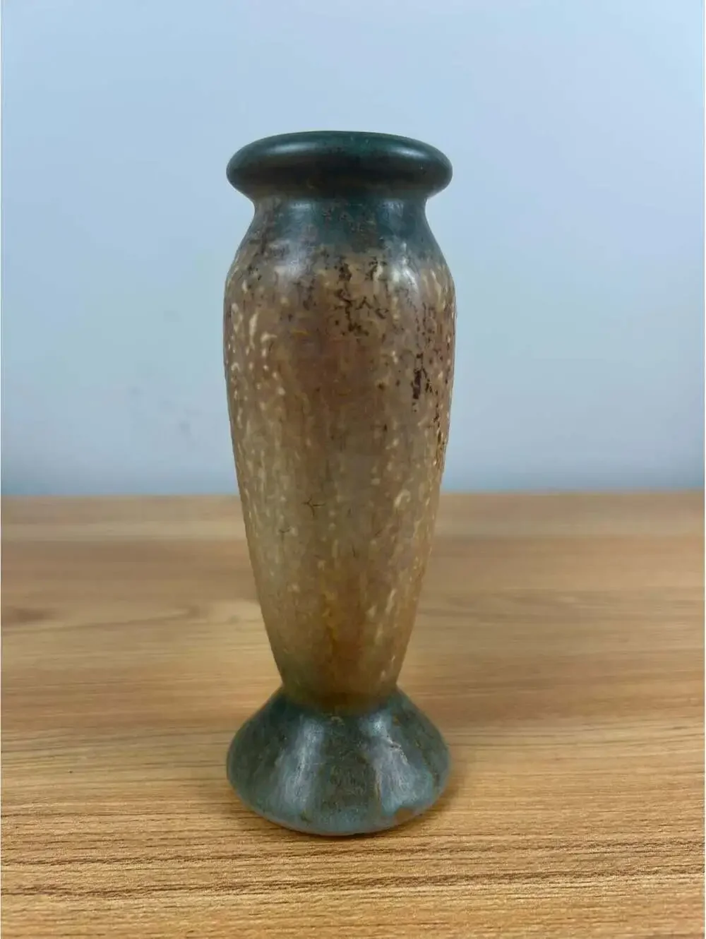 Roseville Pottery Dahlrose Arts & Crafts Double Bud Vase 79-6 Yellow Flower